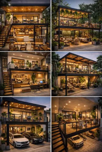 Mezannine Cafe Modern di Kabupaten Tangerang